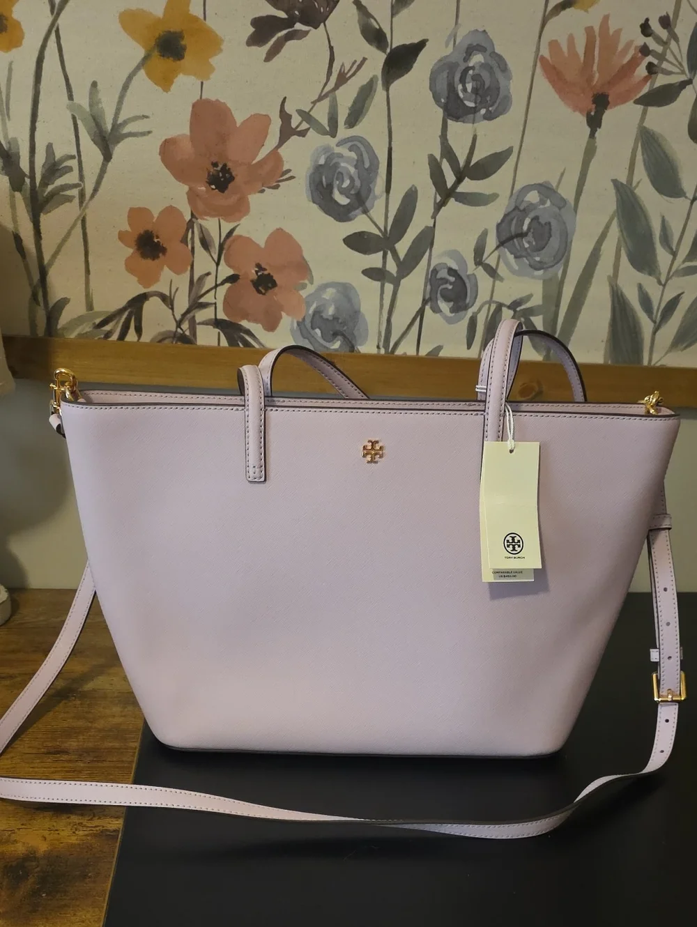 Tory Burch Small Tote- Pale Purple